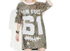 Oversized Sequins T-Shirt Dress