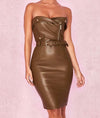 Keisha - Leather Buckle Dress