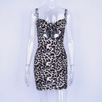 Shanea - Leopard Print Cut Out Mini