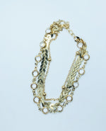 GOLD ANKLET - THREE CHAINS