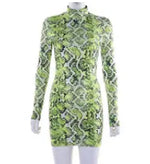Snakeskin Bodycon Dress