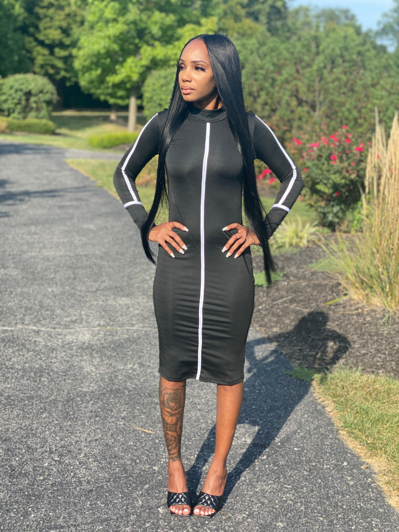 Jump In My Lane Midi Dress