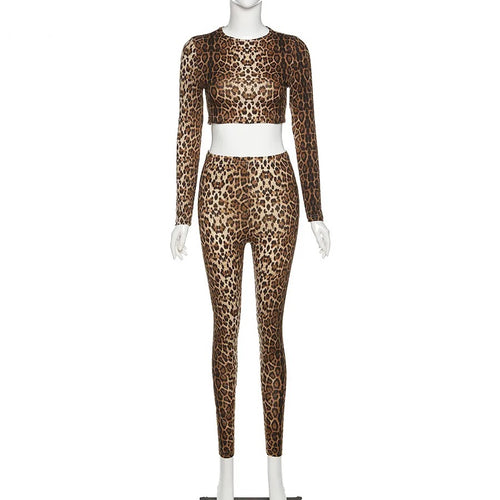 Candice - Leopard Print Two Piece