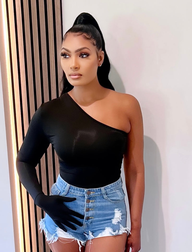 One Arm Bodysuit with Glove