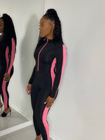 Tawanna - Long Sleeve Striped Patchwork One Piece