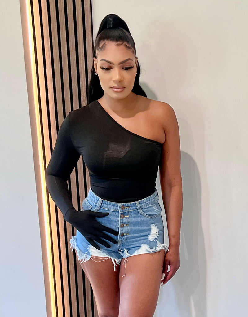 One Arm Bodysuit with Glove