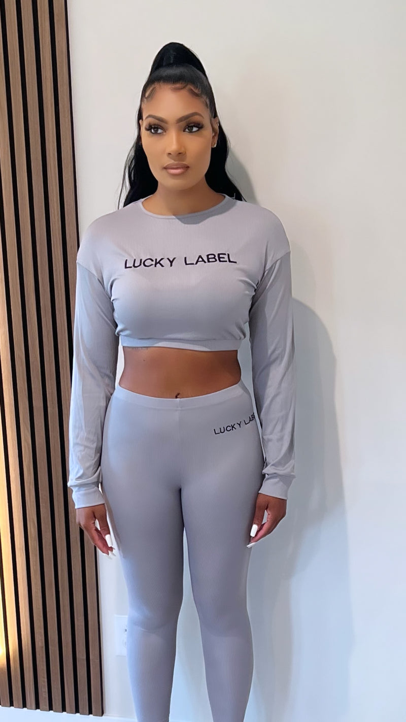 Lucky Two Piece Long Sleeve Leggings Set