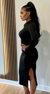 Ellaya - Black Long Sleeve Dress