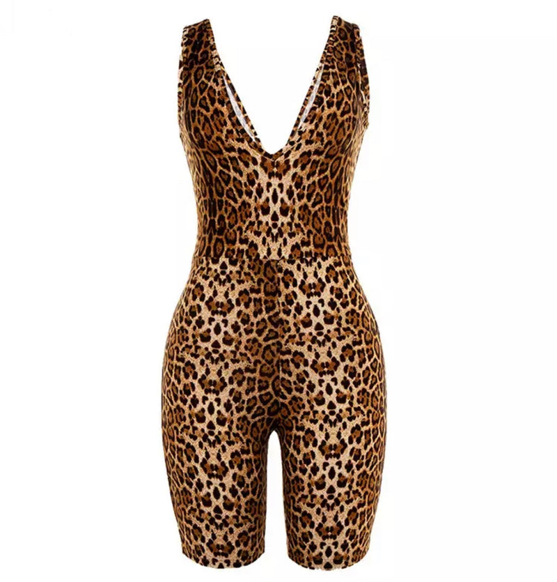 Leopard Print Romper