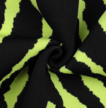 Christian Midi - Black and Green Pencil Skirt