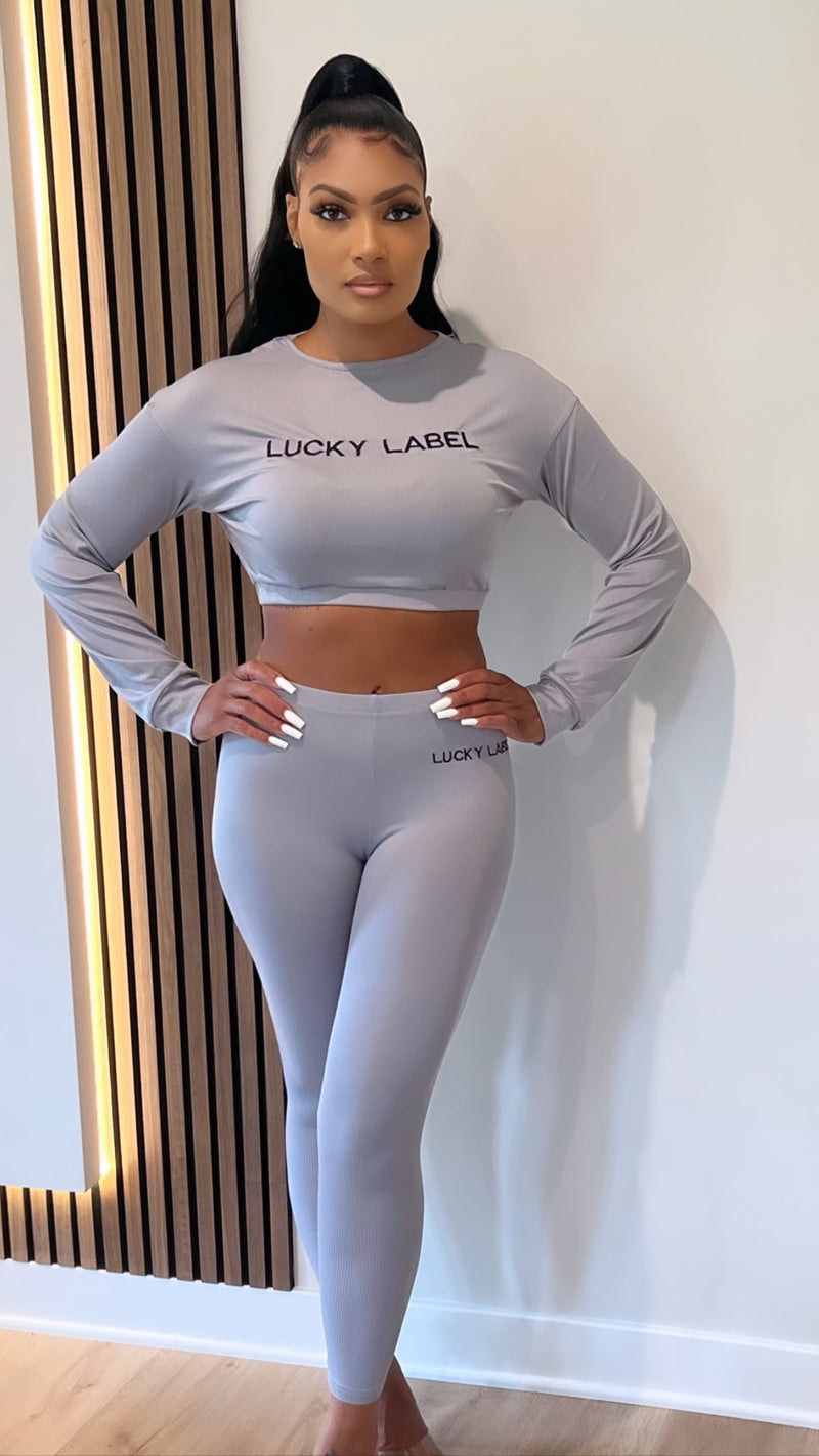 Lucky Two Piece Long Sleeve Leggings Set