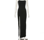 Erica - Red Long High Slit Maxi Dress