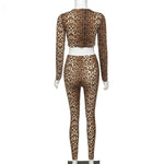 Candice - Leopard Print Two Piece