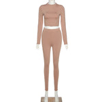 Khaki Lucky Two Piece Set