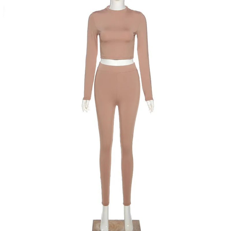Khaki Lucky Two Piece Set