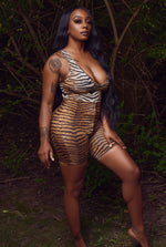 Tiger Stripped Romper