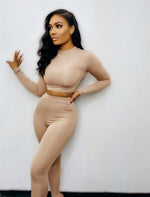Khaki Lucky Two Piece Set