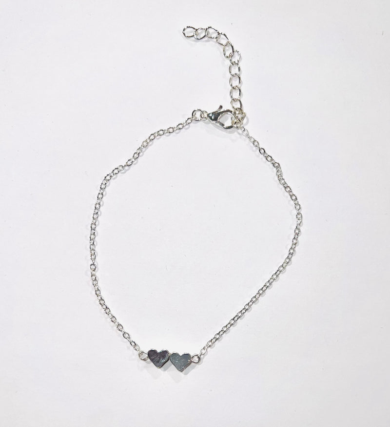 DOUBLE HEART ANKLET