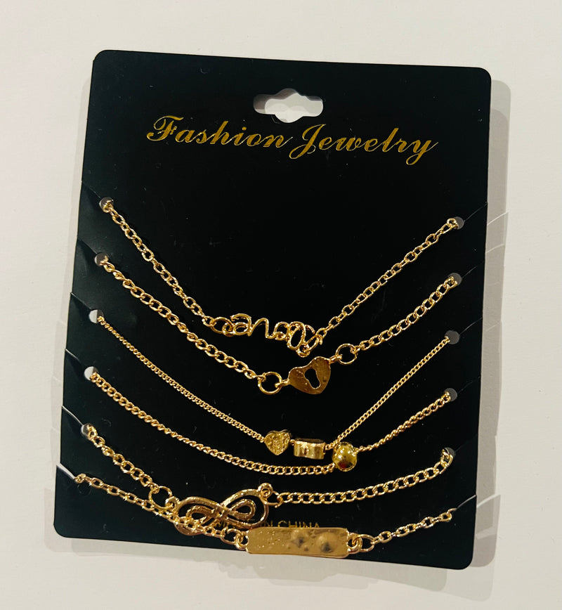GOLD ANKLETS